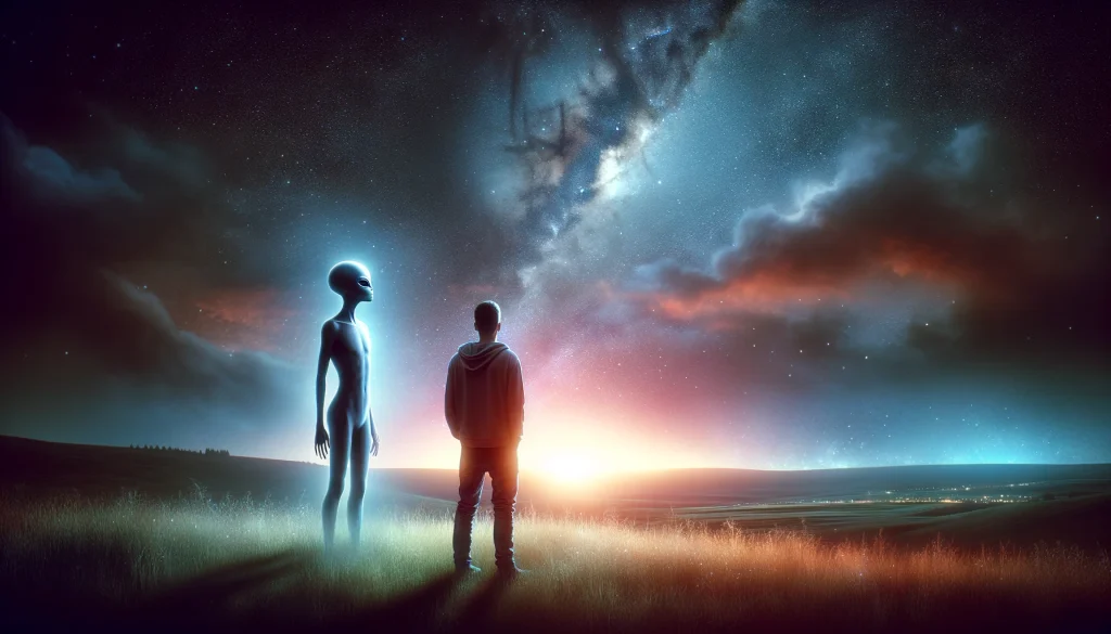 Alien's and Humans are reflections of same light,